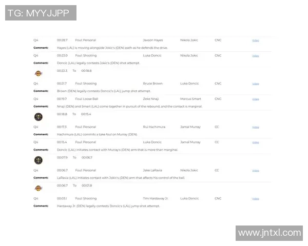 湖人掘金比赛裁判报告揭示最后2分钟漏判三次均对湖人不利